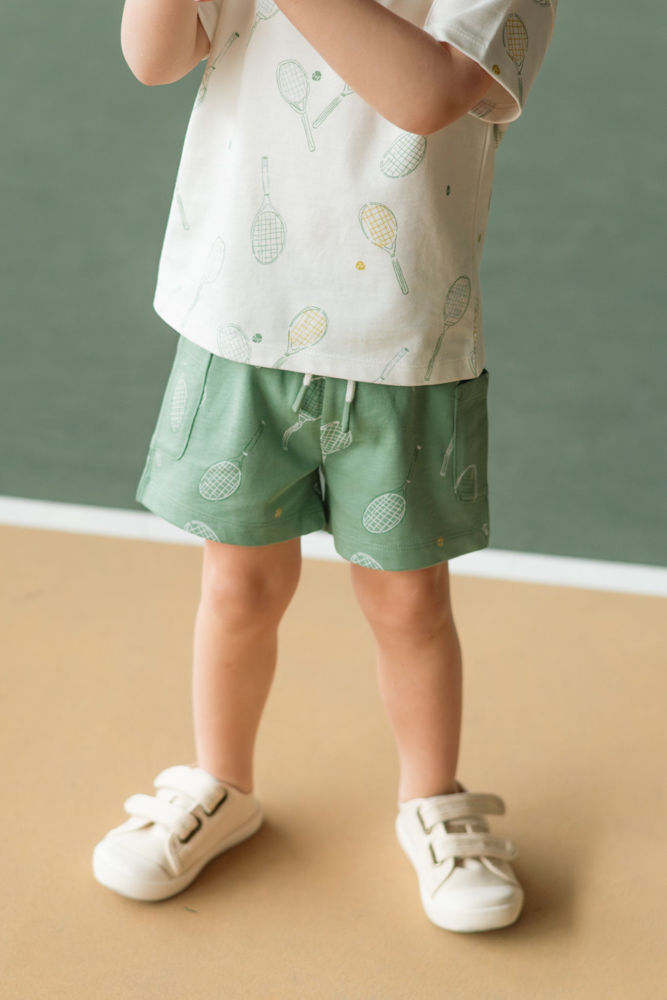 Tennis Toddler Short - Doubles Green