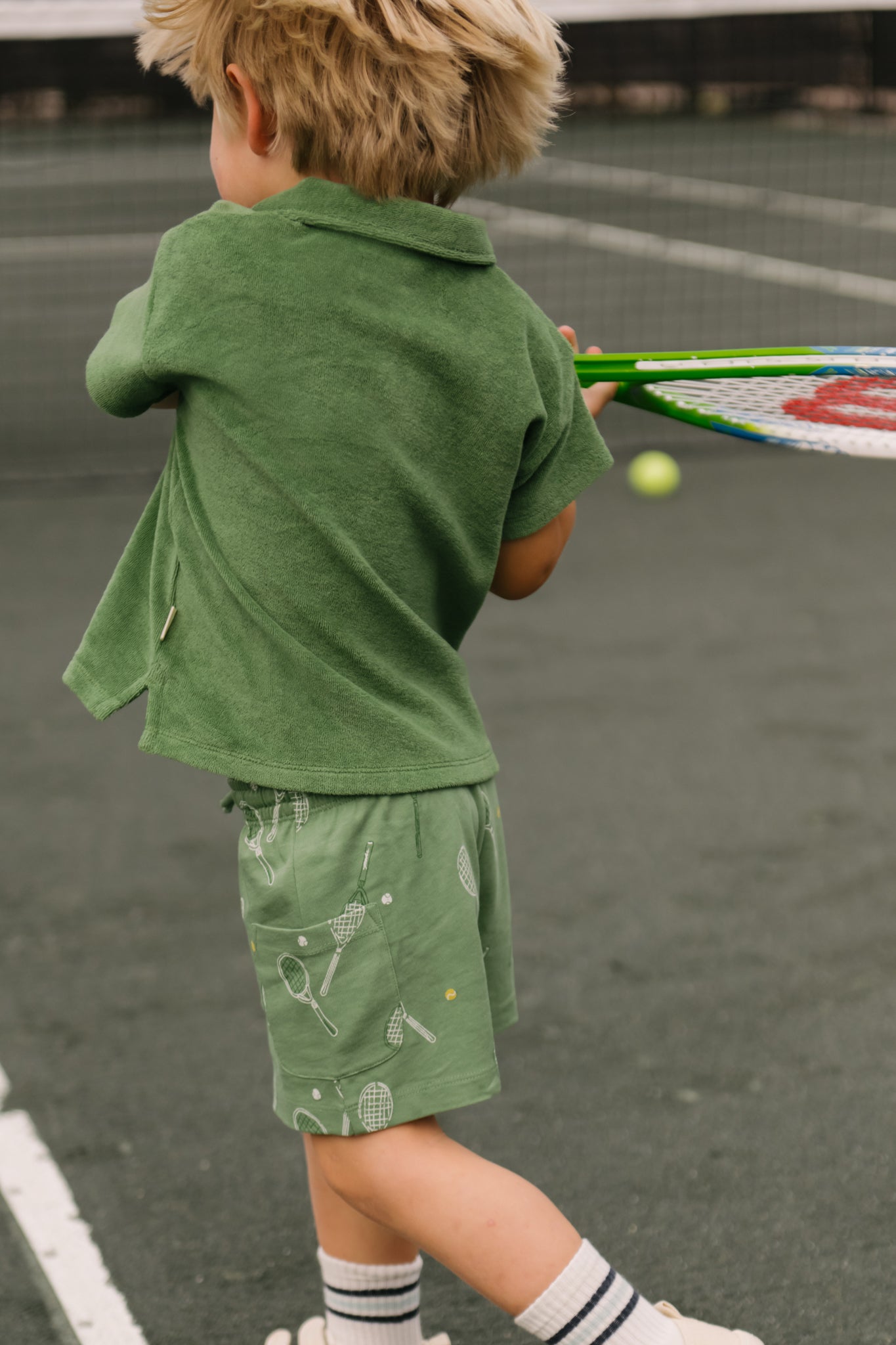 Tennis Toddler Short - Doubles Green
