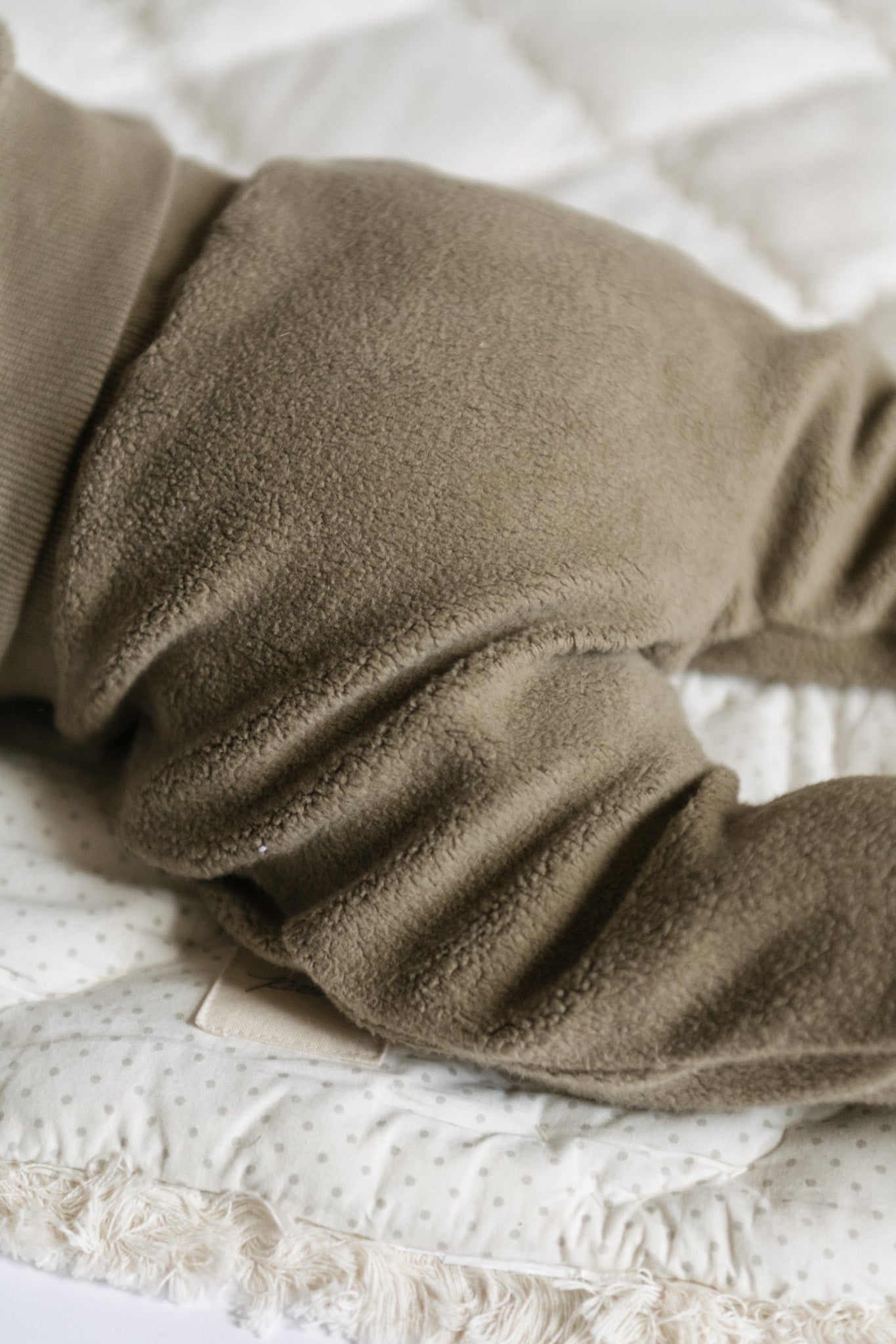 Pehr-Teddy Fleece Harem Pant-Moss-4