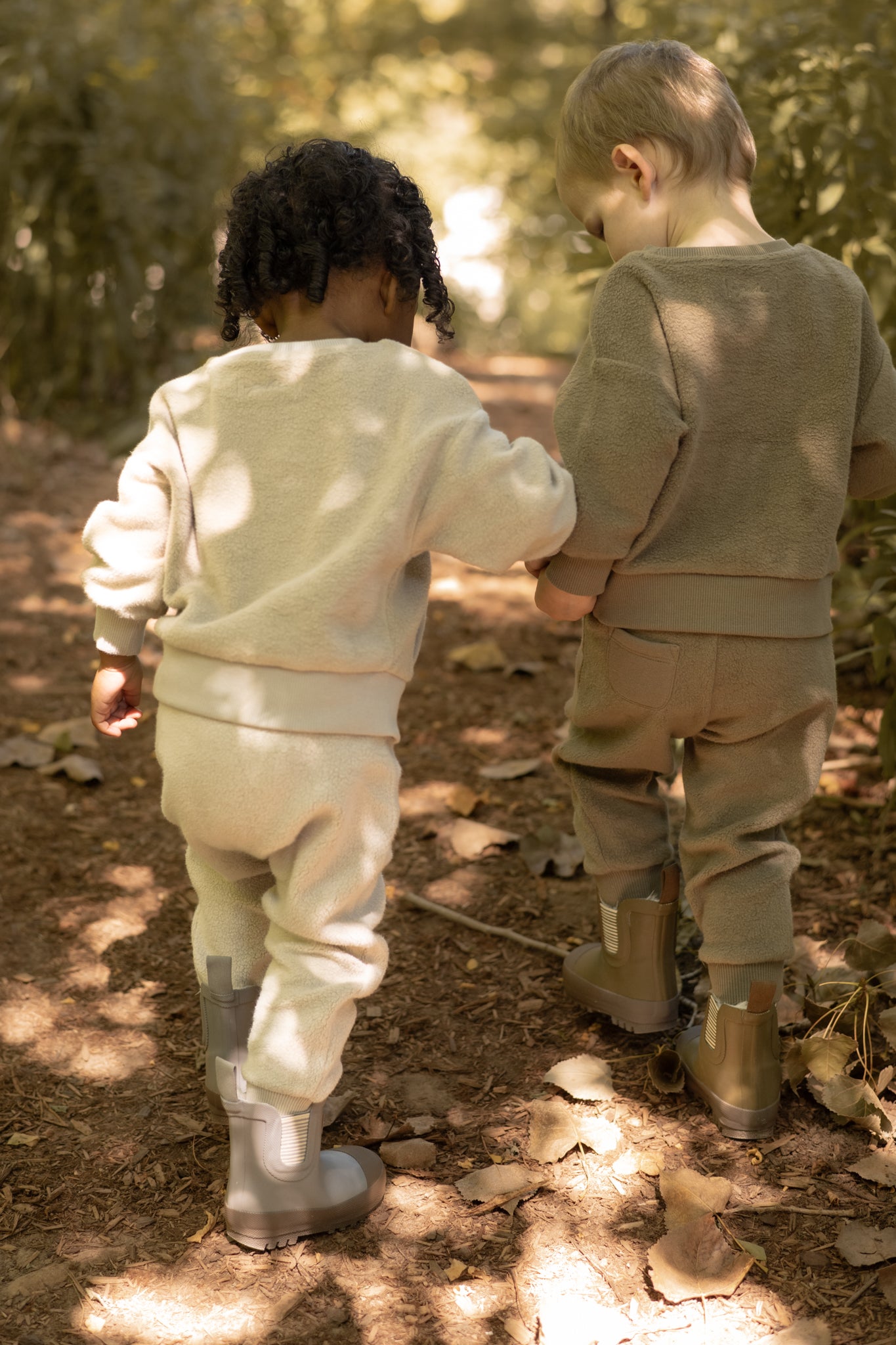 Pehr-Teddy Fleece Harem Pant-Stone-4