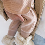 Pehr-Teddy Fleece Harem Pant-Rose Pink-2