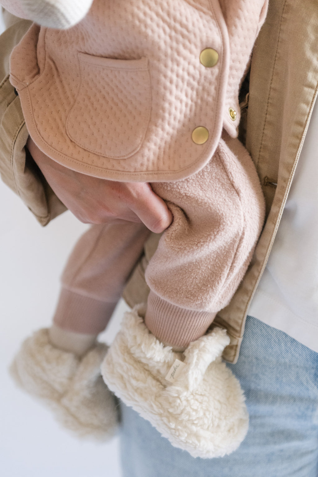 teddy fleece harem pant rose pink pehr 2