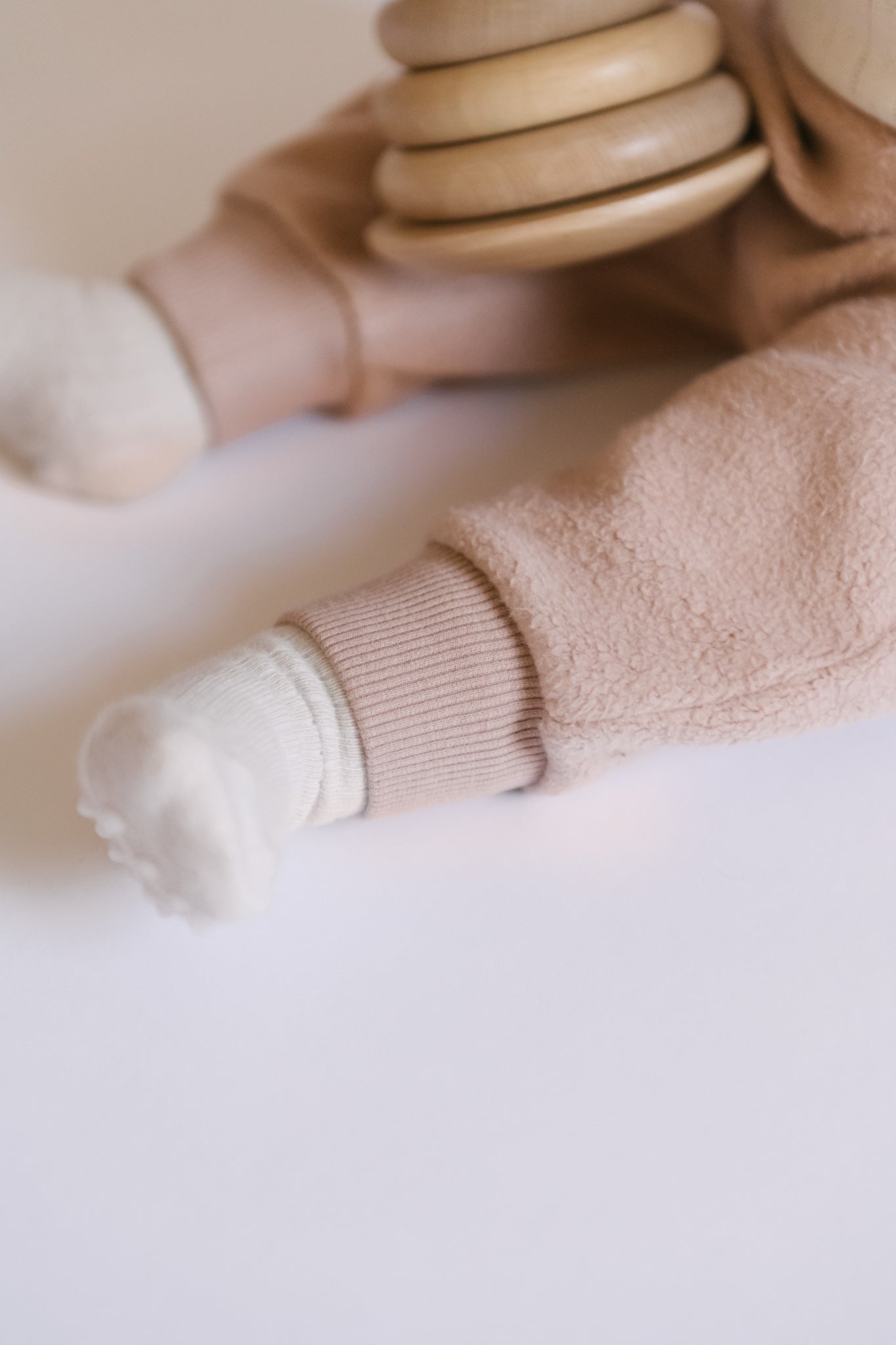 Pehr-Teddy Fleece Harem Pant-Rose Pink-3