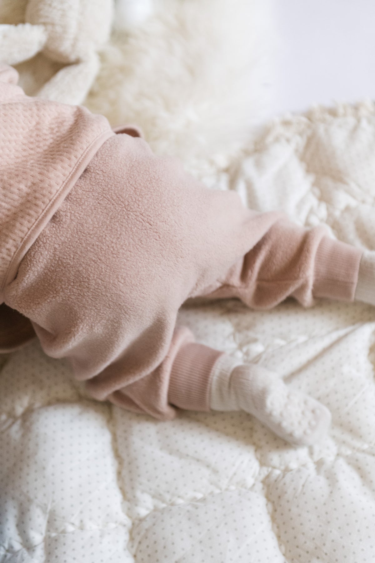 teddy fleece harem pant rose pink pehr 4