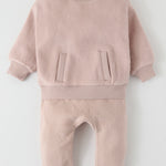 Pehr-Teddy Fleece Harem Pant-Rose Pink-5