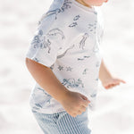 Pehr- Seersucker Shorts-Marine Blue-4