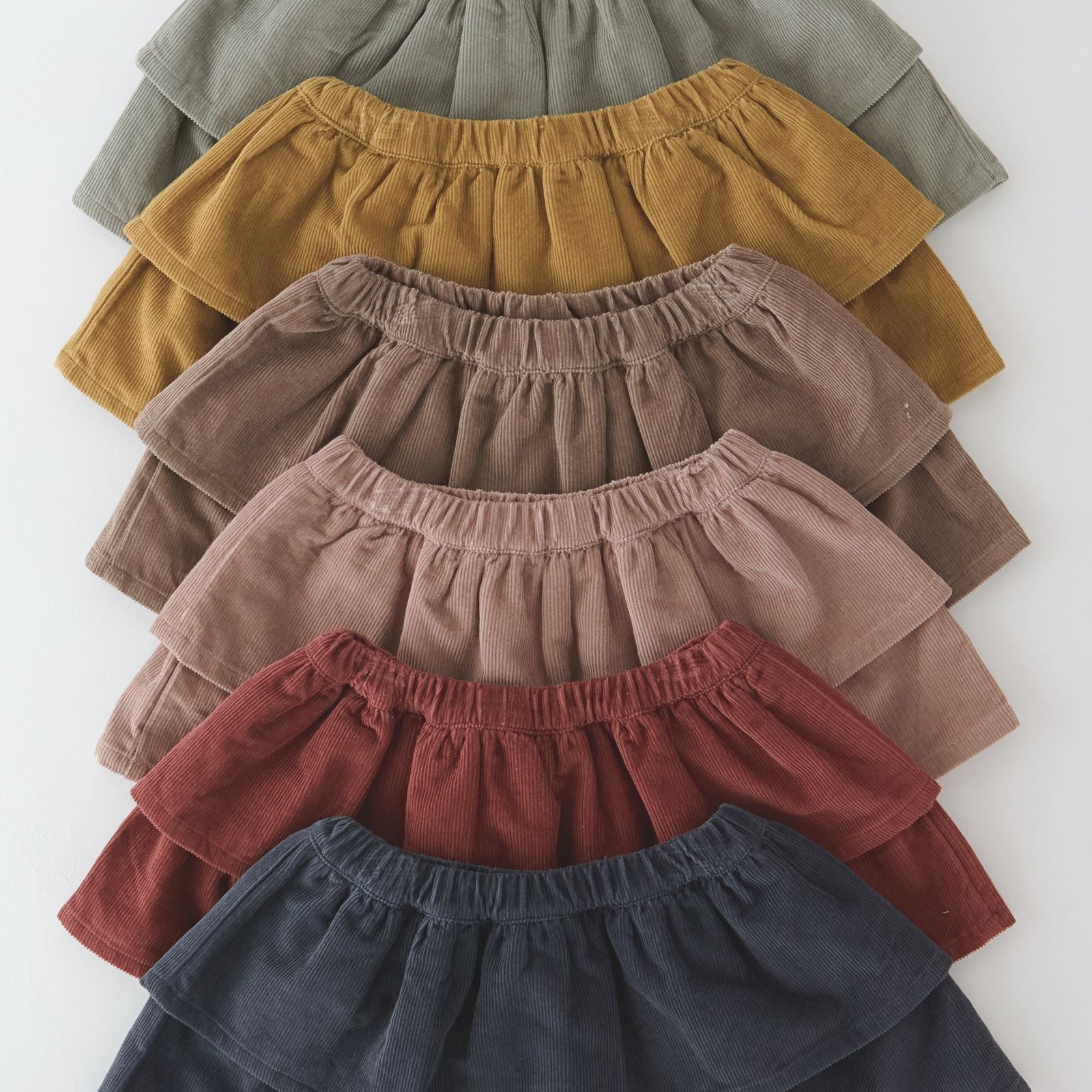 Pehr-Corduroy Skirt-Orchre-3