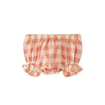 Checkmate Ruffle Bloomer - Melon