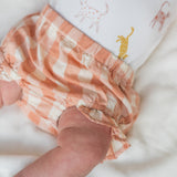 Checkmate Ruffle Bloomer - Melon