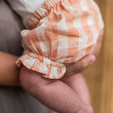 Checkmate Ruffle Bloomer - Melon
