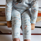 Petit Ski Legging - On The Slopes- On Toddler- Blue- Ski Print