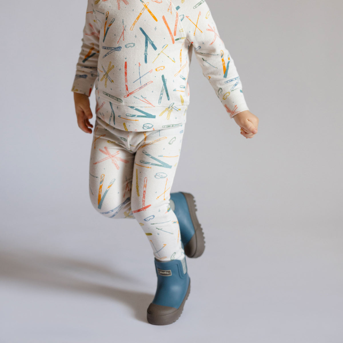 Petit Ski Legging - Apres- On Toddler- Pathfinder Boot- Matching Colorful Ski Print Set