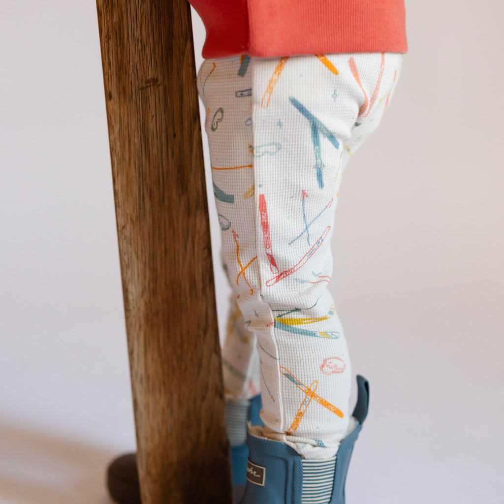 Petit Ski Legging - Apres- On Toddler- Pathfinder Boot- Colorful Ski Print