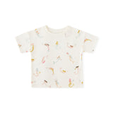 Dropped Shoulder Short Sleeve T-Shirt - Mermaid Melody