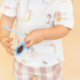 Dropped Shoulder Short Sleeve T-Shirt - Mermaid Melody