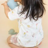 Dropped Shoulder Short Sleeve T-Shirt - Mermaid Melody