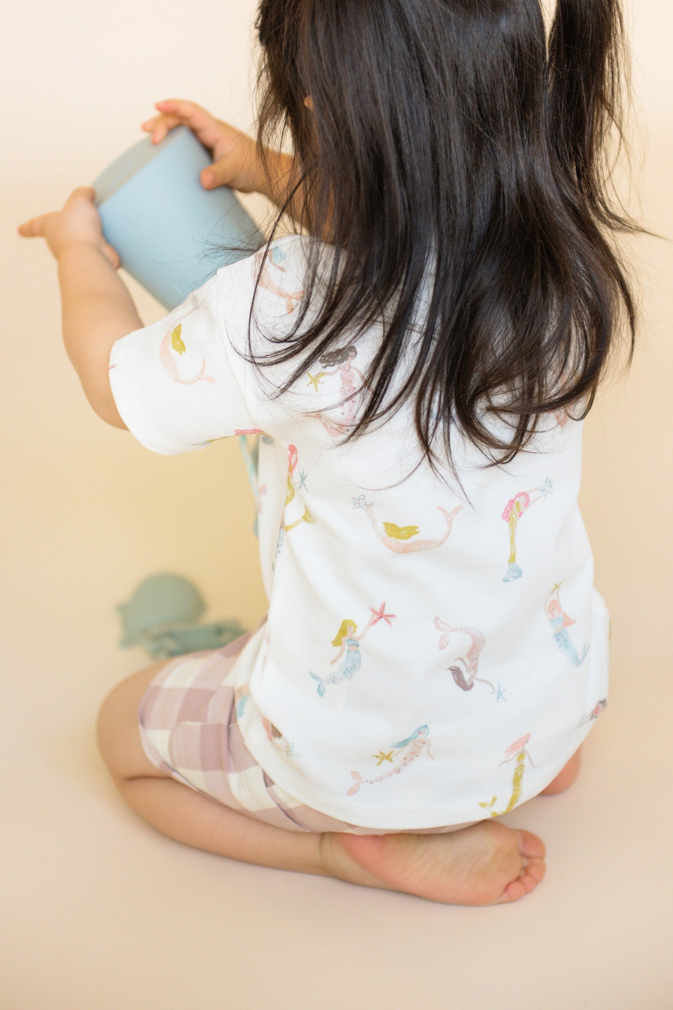 Dropped Shoulder Short Sleeve T-Shirt - Mermaid Melody