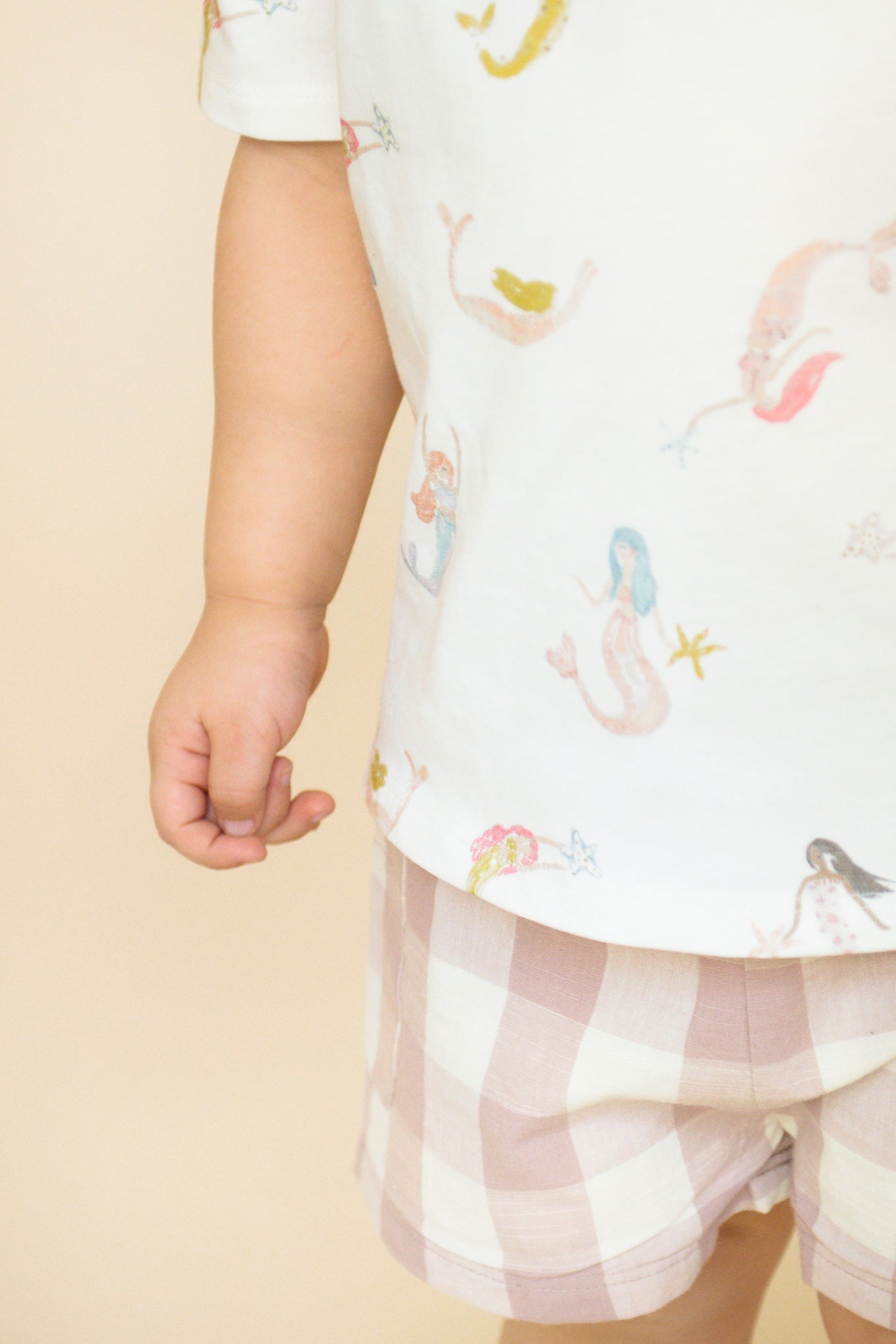 Dropped Shoulder Short Sleeve T-Shirt - Mermaid Melody