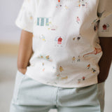 Dropped Shoulder Short Sleeve T-Shirt - Explore the World