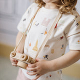 Dropped Shoulder Short Sleeve T-Shirt - Explore the World