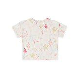 Dropped Shoulder Short Sleeve T-Shirt - Sea Bloom