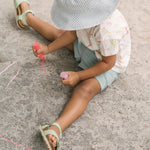 Dropped Shoulder Short Sleeve T-Shirt - Sea Bloom