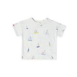 Dropped Shoulder Short Sleeve T-Shirt - Set Sail