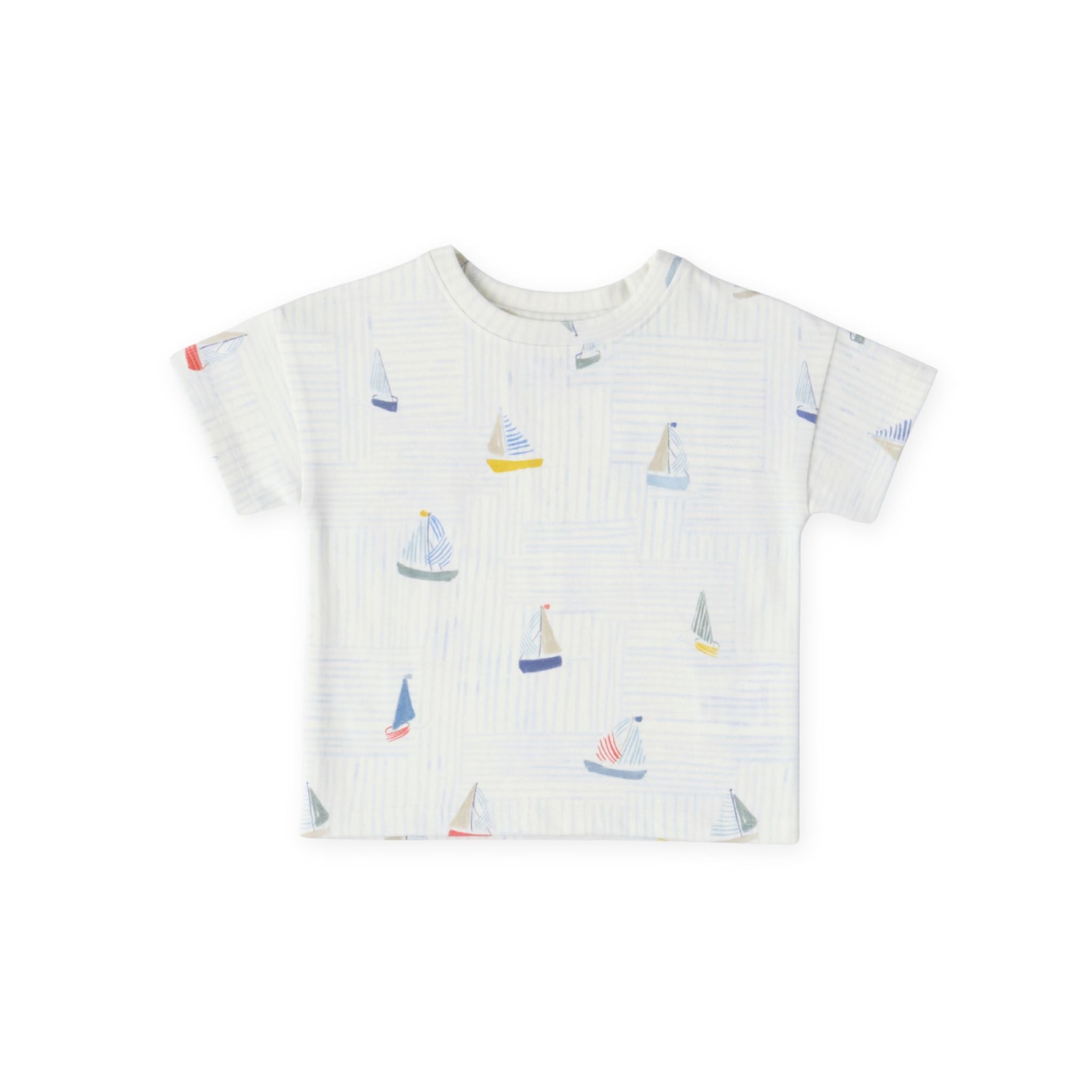 Dropped Shoulder Short Sleeve T-Shirt - Set Sail