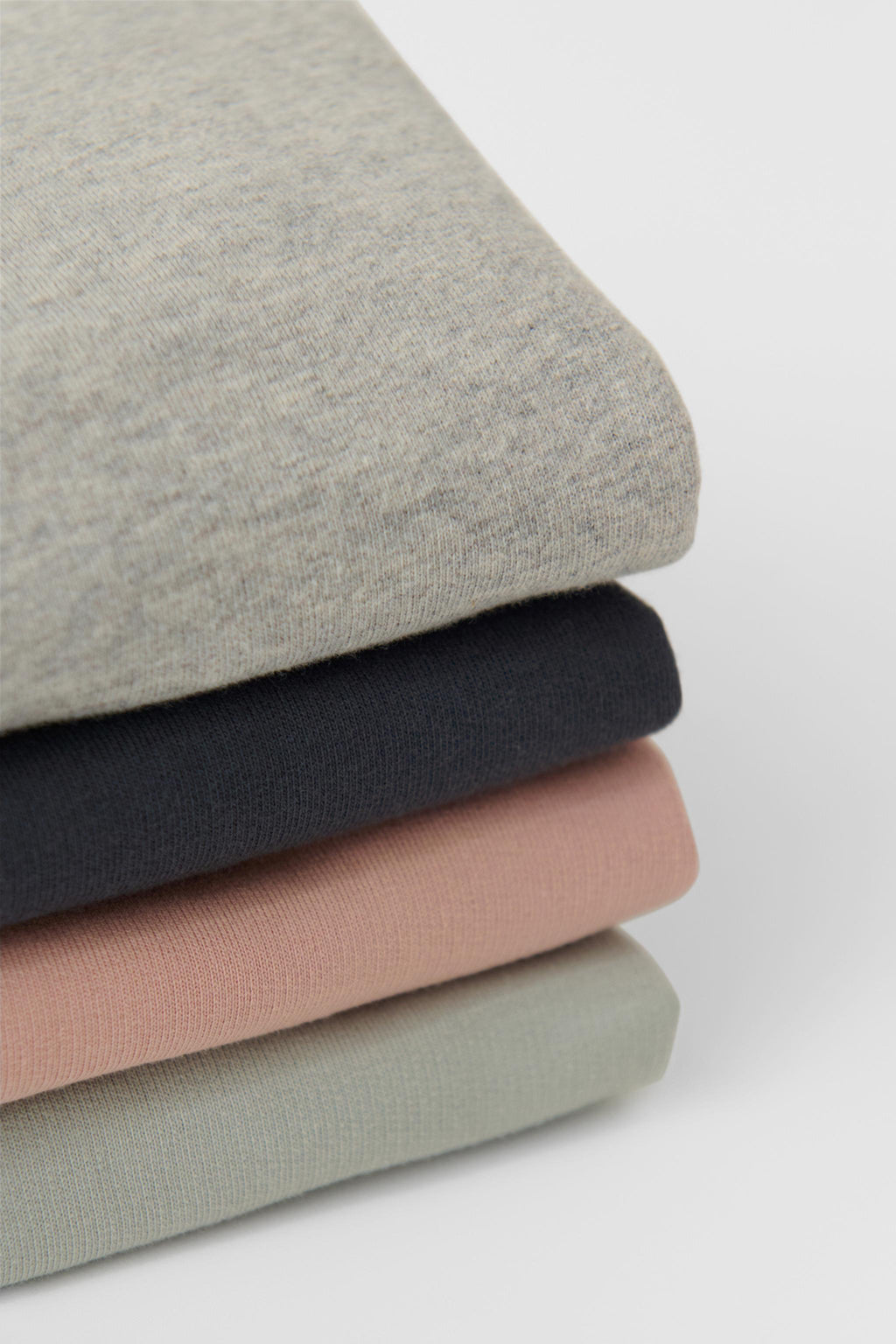 French Terry Toddler Ruffle Sweatshirt - Heather Grey- Group- Folded Stack