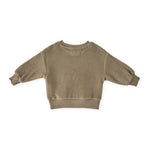 pehr-teddy fleece dropped shoulder sweatshirt-Moss-6