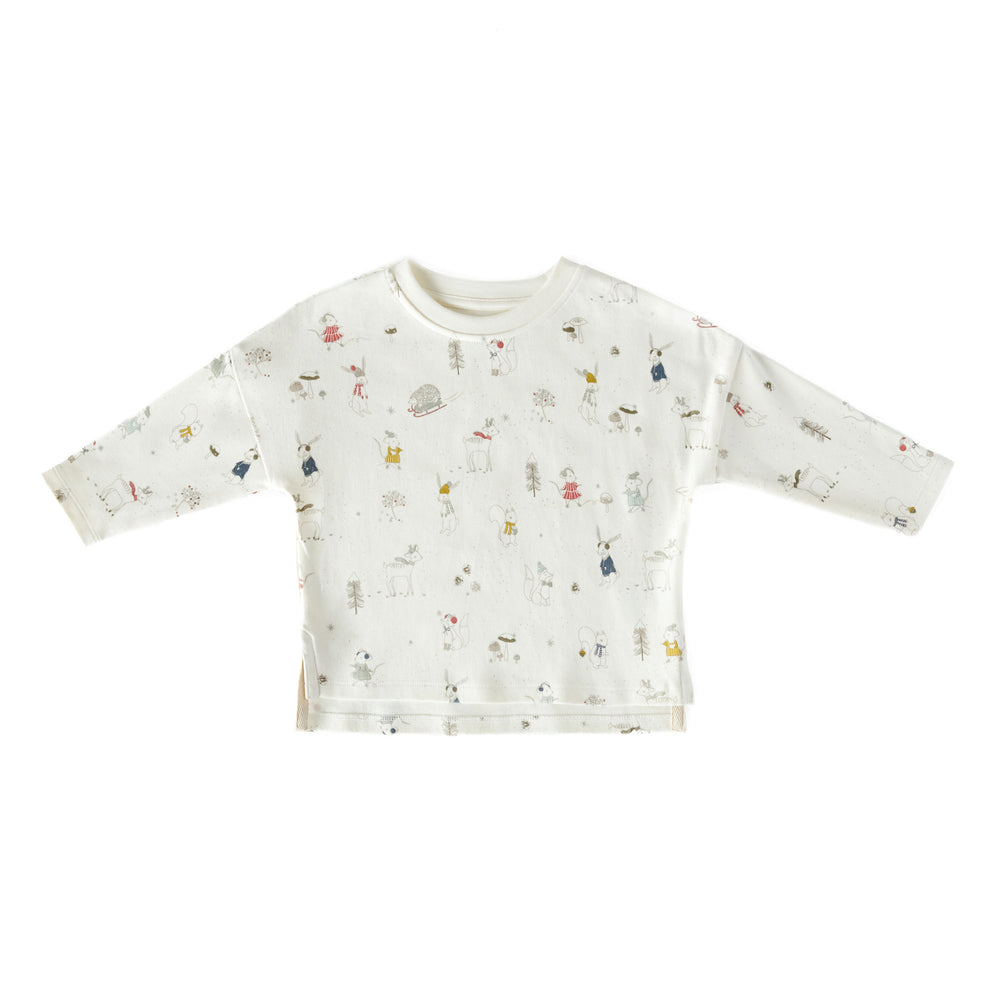 Dropped Shoulder Long Sleeve Top Pehr Magical Winterland 18 - 24 mos. 