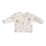 Pehr-Dropped Shoulder Long Sleeve Toddler Top-Explore the World Holiday-1