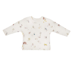 Dropped Shoulder Long Sleeve Top
