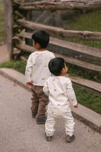 Dropped Shoulder Long Sleeve Toddler Top - High Seas