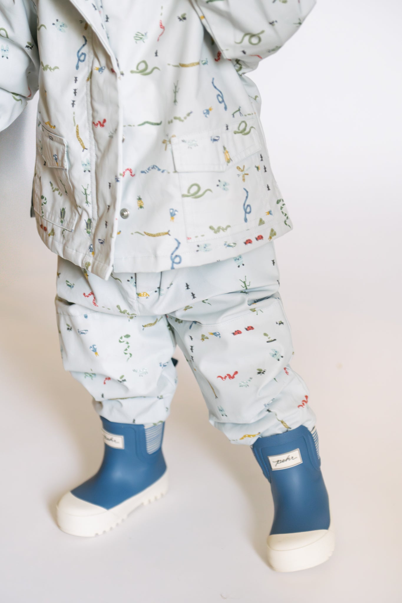 Park Jacket - Crawling Critters Blue