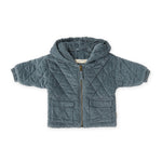 Corduroy Quilted Jacket - Harbor- Front