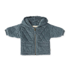 Corduroy Quilted Jacket - Harbor- Front