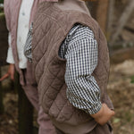 Pehr-Corduroy Kids Quilted Vest-Portobello-3