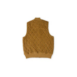 Pehr-Corduroy Kids Quilted Vest-Ochre-2