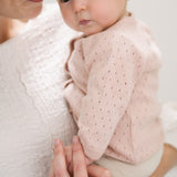 Pehr-Pointelle Knit Sweater-Soft Peony-Baby-4