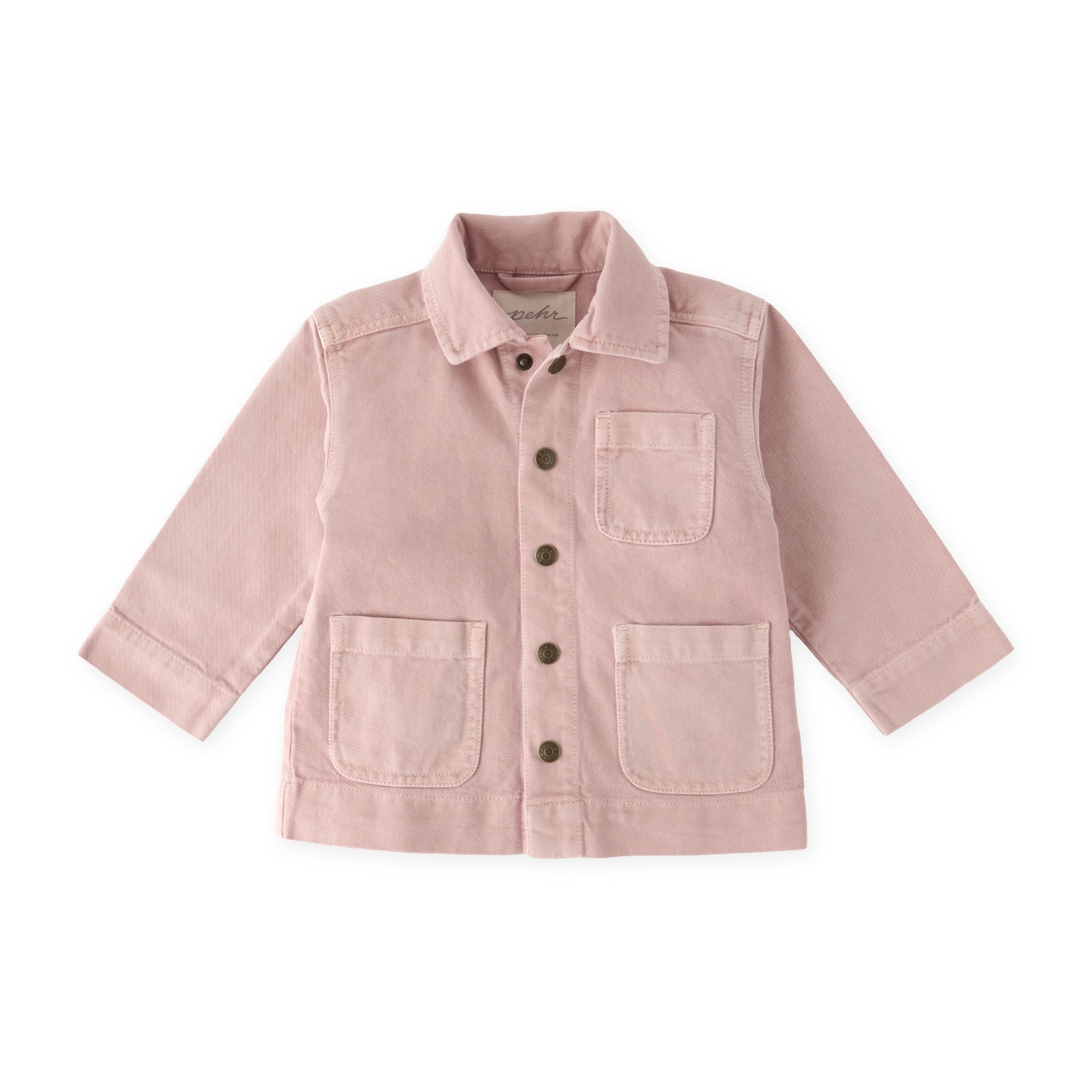 Pehr-Vintage Twill Chore Jacket-Peony-1