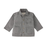 Pehr-Vintage Twill Chore Jacket-Charcoal-1
