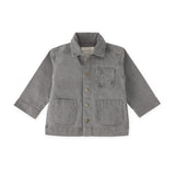 Pehr-Vintage Twill Chore Jacket-Charcoal-1