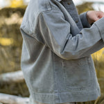 Pehr-Vintage Twill Chore Jacket-Charcoal-4