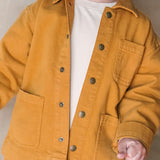 Pehr-Vintage Twill Chore Jacket-Caramel-2