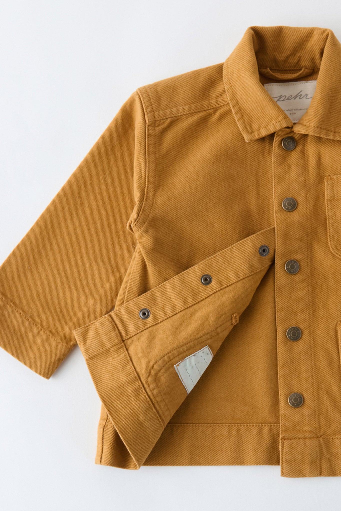 Pehr-Vintage Twill Chore Jacket-Caramel-6