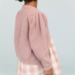 Pehr-Cotton Knit Toddler Cardigan-Stone-4