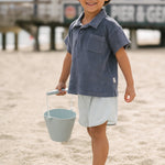 Classic Terry Polo - Ocean