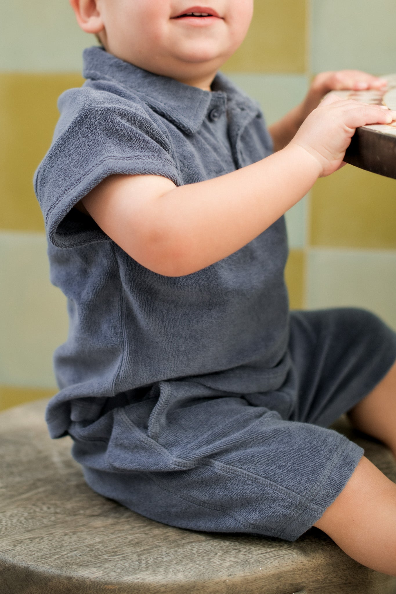 Classic Terry Polo - Ocean