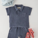 Classic Terry Polo - Ocean